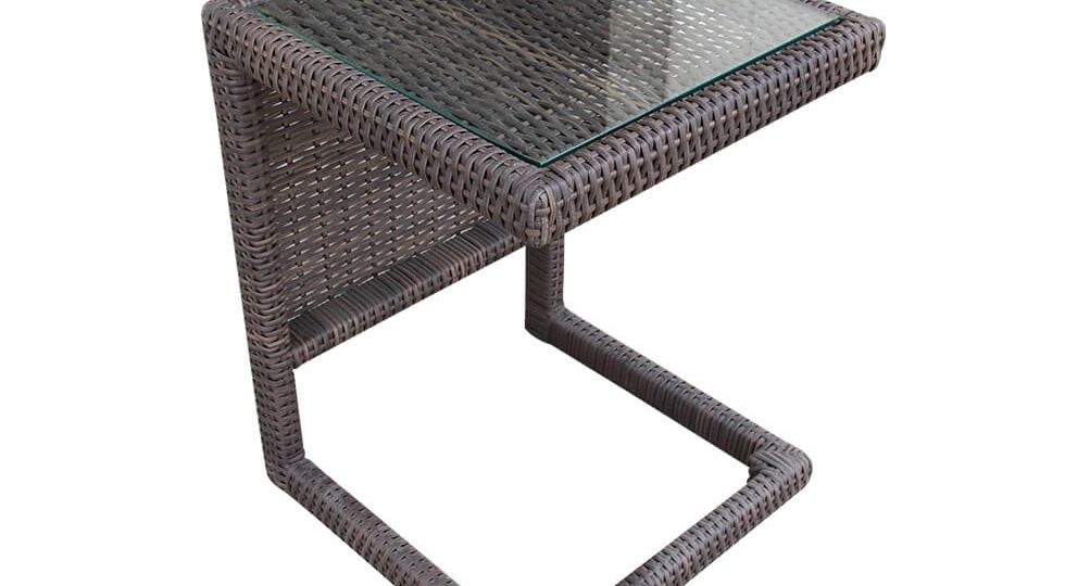 Cube End Table (Glass Top)