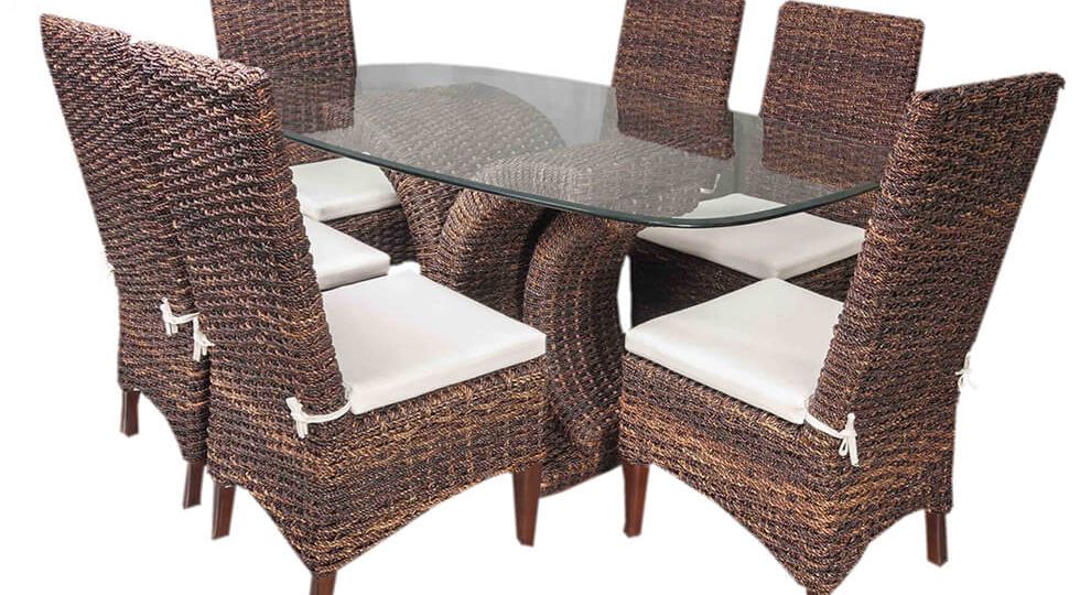 Dark Rope Dining Set