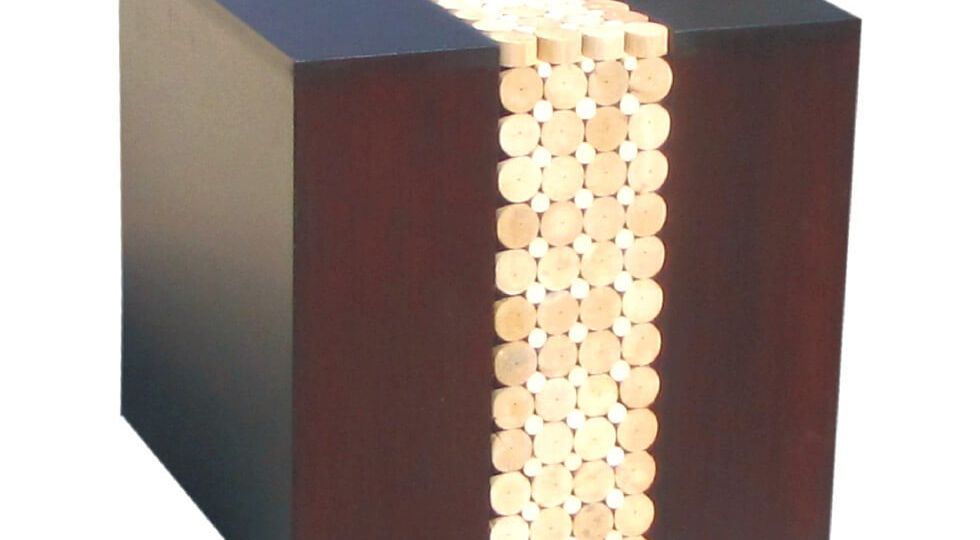 Rattan Head corner table