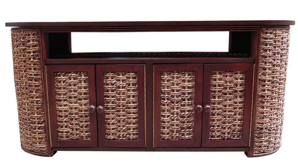 Abaca Sofa Table With Doors